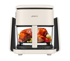 JIMMY AF3 biały / Frytownica z patelnią na gorące powietrze / 1100W / 4l + 1l