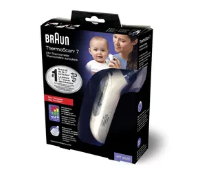 Braun ThermoScan 7 IRT 6520 / Termometr na podczerwień / Precyzja wieku / 2x AA (baterie)