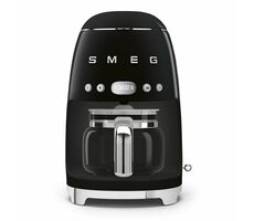 SMEG Lata 50&#39;s Retro Style czarny / Przelewowy ekspres do kawy / 1050 W / 1,4 l / do 4 filiżanek