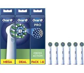 Oral-B E50RX Cross Action / Głowica wymienna / 6 szt
