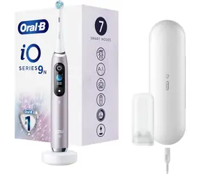 Oral-B iO Series 9 Rose Quartz / Elektryczna szczoteczka do zębów / magnetyczne iO / 7 trybów / AI / OLED