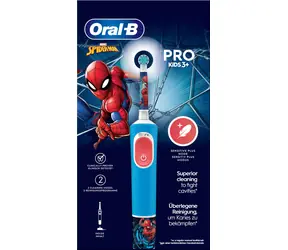 Oral-B Vitality D103 Kids Spiderman / Elektryczna szczoteczka do zębów dla dzieci / oscylacyjna / 2 tryby / timer