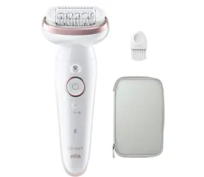 Braun SES9000 Silk-épil 9 różowy / Depilator / 40 pęset / Wet & Dry