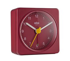 Braun BC02R czerwony / Klasyczny budzik / 1 x bateria AA 