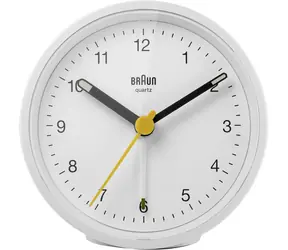 Braun BC12 biały / Klasyczny budzik / 1x bateria AAA