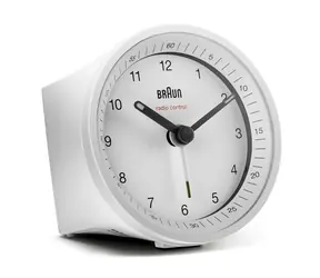 Braun BC07 biały / Cyfrowy budzik / DCF (sterowany radiowo) / 1x bateria AA