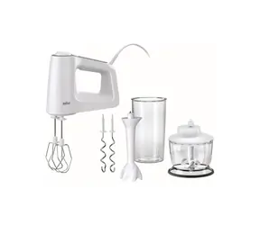 Braun MultiMix 3 HM3135 / Mikser ręczny / 500 W / 5 prędkości / bogate wyposażenie