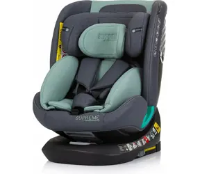 CHIPOLINO Supreme i-Size 40-150cm Isofix 360 Pastel Green / fotelik samochodowy / (0-36 kg | 40 - 150 cm)