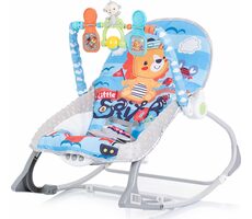 CHIPOLINO Łóżeczko wibracyjne 2 w 1 Baby Spa Niebieskie