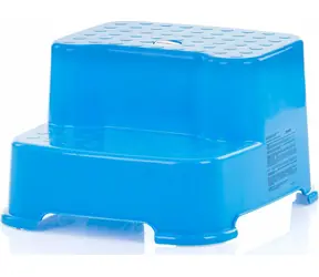 CHIPOLINO Plastikowy podwójny stopień do zlewu i toalety niebieski