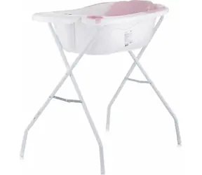 CHIPOLINO Wanna z matą i stojakiem Vela 87cm Różowa