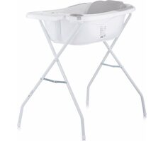 CHIPOLINO Wanna z matą i stojakiem Vela 87cm Szara