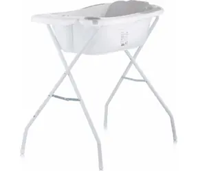 CHIPOLINO Wanna z matą i stojakiem Vela 87cm Szara