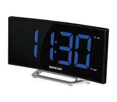 Sencor SDC 120 czarny / Cyfrowy budzik / Wyświetlacz LED / Podwójny alarm
