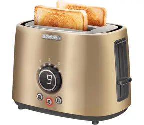 Sencor STS 6057CH złoty / Toster / 1000 W / 2 miejsca 