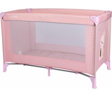 Łóżeczko turystyczne FreeON Love Rabbit różowe / 0 - 3 lata / do 14 kg