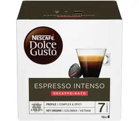NESCAFÉ Dolce Gusto Espresso INTENSO Decaffeinato 16x / Kawa w kapsułkach