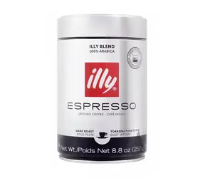 Illy Espresso INTENSO 250 g / Kawa mielona / 100% Arabica / Puszka 