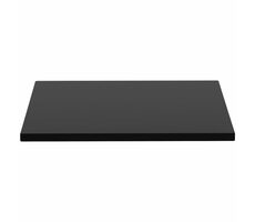 Półka Alfa Forni 80x80 cm czarna / do stanowisk kuchennych / stal nierdzewna 