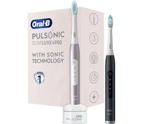  Oral-B Pulsonic Slim Luxe 4900 Rose/Black / Elektryczna szczoteczka do zębów / 31 000 obr/min / 3 tryby / timer