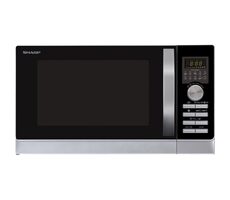 Rozpakowany - Sharp R843INW czarny / Kuchenka mikrofalowa / grill / 1050W / 25L / bez pudełka