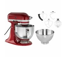 KitchenAid Artisan 5KSM175PSECA czerwony / Robot kuchenny / 300 W / 4,8 l / 10 prędkości / system planetarny