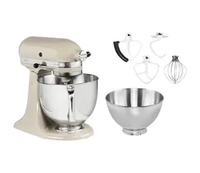 KitchenAid 5KSM175PSEAC krem migdałowy / robot kuchenny Artisan / 300 W / 4,8 l / 10 prędkości / system planetarny