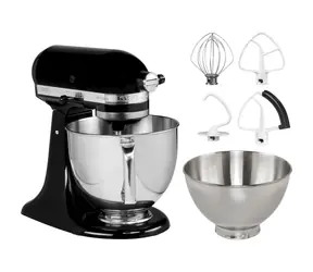 KitchenAid 5KSM175PSEOB czarny / Robot kuchenny Artisan / 300 W / 4,8 l / 10 prędkości / system planetarny