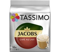 Jacobs CAFE au lait Tassimo 16 szt. / Kawa w kapsułkach 