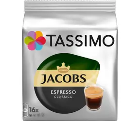Jacobs Espresso Classico Tassimo 16 szt. / Kawa w kapsułkach 