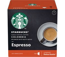 Kawa Starbucks Dolce Gusto Columbia Espresso 12 szt./kapsułka 