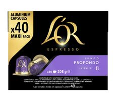 L&#39;OR Espresso Profondo Nespresso 40 szt. / Kawa w kapsułkach 