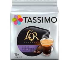Jacobs L&#39;OR Espresso Lungo Profondo Tassimo 16 szt. / Kawa w kapsułkach 