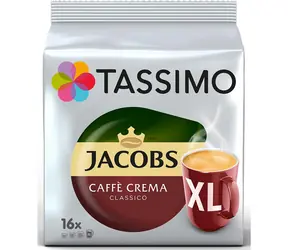 Jacobs Caffé Crema Classico Tassimo XL 16 szt. / Kawa w kapsułkach 