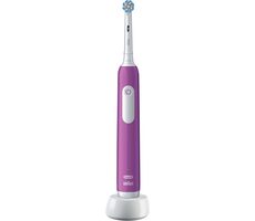 Bez pudełka - Oral-B Junior Base fioletowy / Elektryczna szczoteczka do zębów dla dzieci / oscylacyjna / timer / czujnik ciśnienia / od 6 lat / bez opakowania