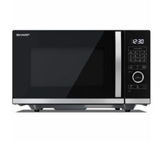 Rozpakowany - Sharp YC-QG234AE-B czarny / Kuchenka mikrofalowa / grill / 900W / 23L / bez pudełka