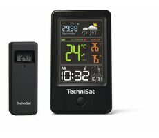 TechniSat iMETEO 400 czarny / Stacja pogodowa / Wyświetlacz LCD / Temperatura / Ciśnienie / Wilgotność / 2x AA