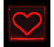 Lampa NEON LED 2Kids Toys Serce czerwona