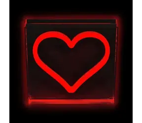 Lampa NEON LED 2Kids Toys Serce czerwona