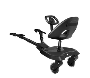 KikkaBoo Wózek spacerowy z siedziskiem Ally XL Czarny / do 20 kg / od 15 miesięcy