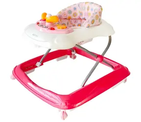 ECOTOYS Interaktywny chodzik różowy / od 6 miesięcy