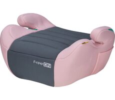 Fotelik podwyższający FreeON Comfy i-Size 125-150 cm, różowo-szary