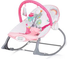 CHIPOLINO Fotel bujany dla dzieci Melody Pink / od 6 miesięcy
