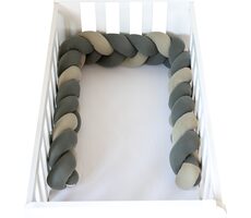 BUBA Ochraniacz do łóżeczka dzianinowy 235x15cm zielony