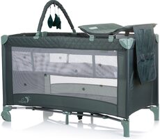 CHIPOLINO Łóżeczko turystyczne z przewijakiem Luna Pastel Green