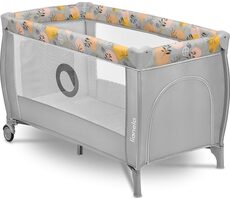 Łóżeczko turystyczne Lionelo Stefi PLUS Różowo-żółte / od urodzenia