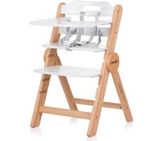 CHIPOLINO Drewniane krzesło do jadalni Cacao 2w1 Białe drewno