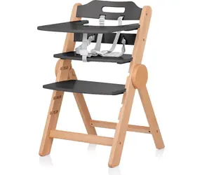 CHIPOLINO Krzesło do jadalni z drewna Cacao 2w1 Graphite drewno