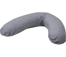 BUBABA Poduszka do karmienia Kropki 170x35cm szara