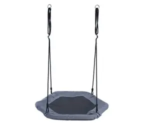 ECOTOYS Huśtawka sześciokątna Gniazdo bocianie Szara (średnica 92 cm)